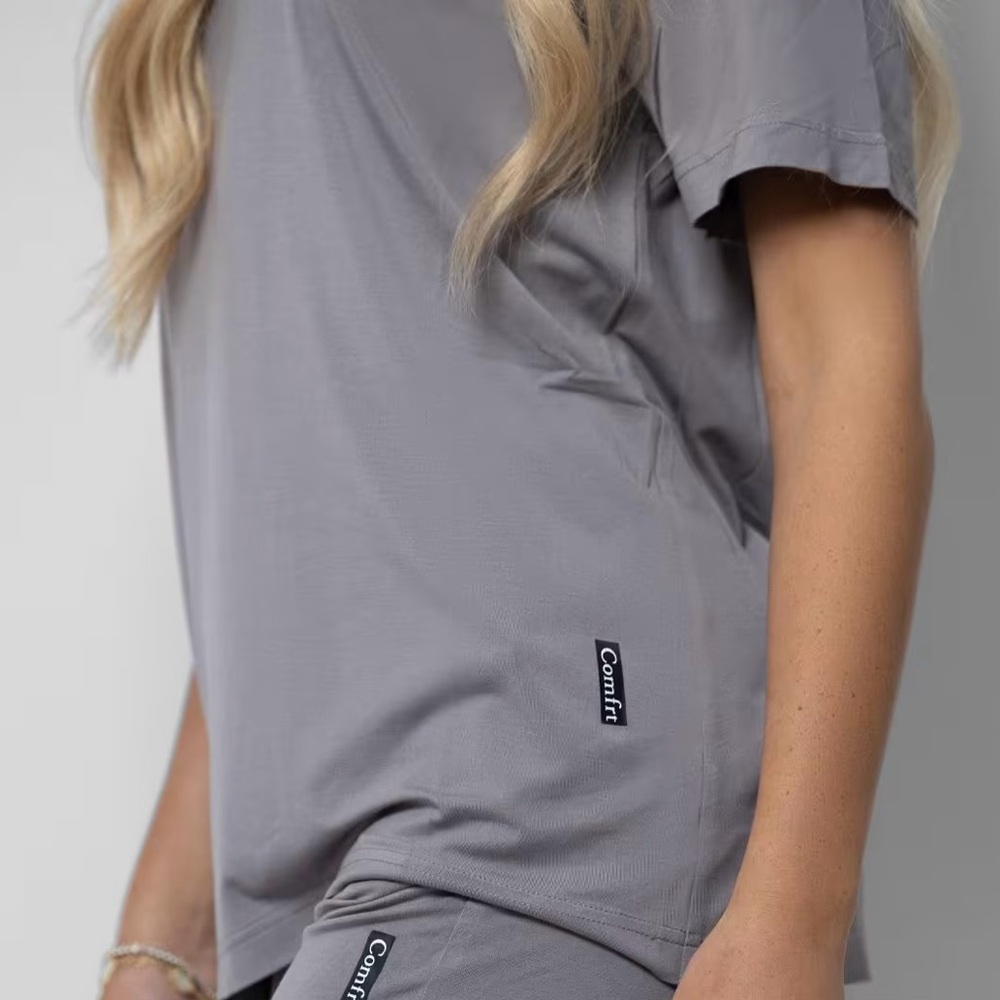 Comfrt Lounge Tee Size Large Grey